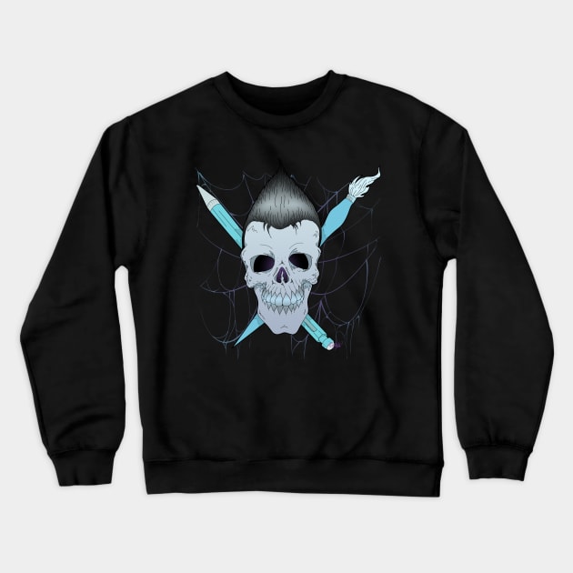 Horror Art Crewneck Sweatshirt by schockgraphics